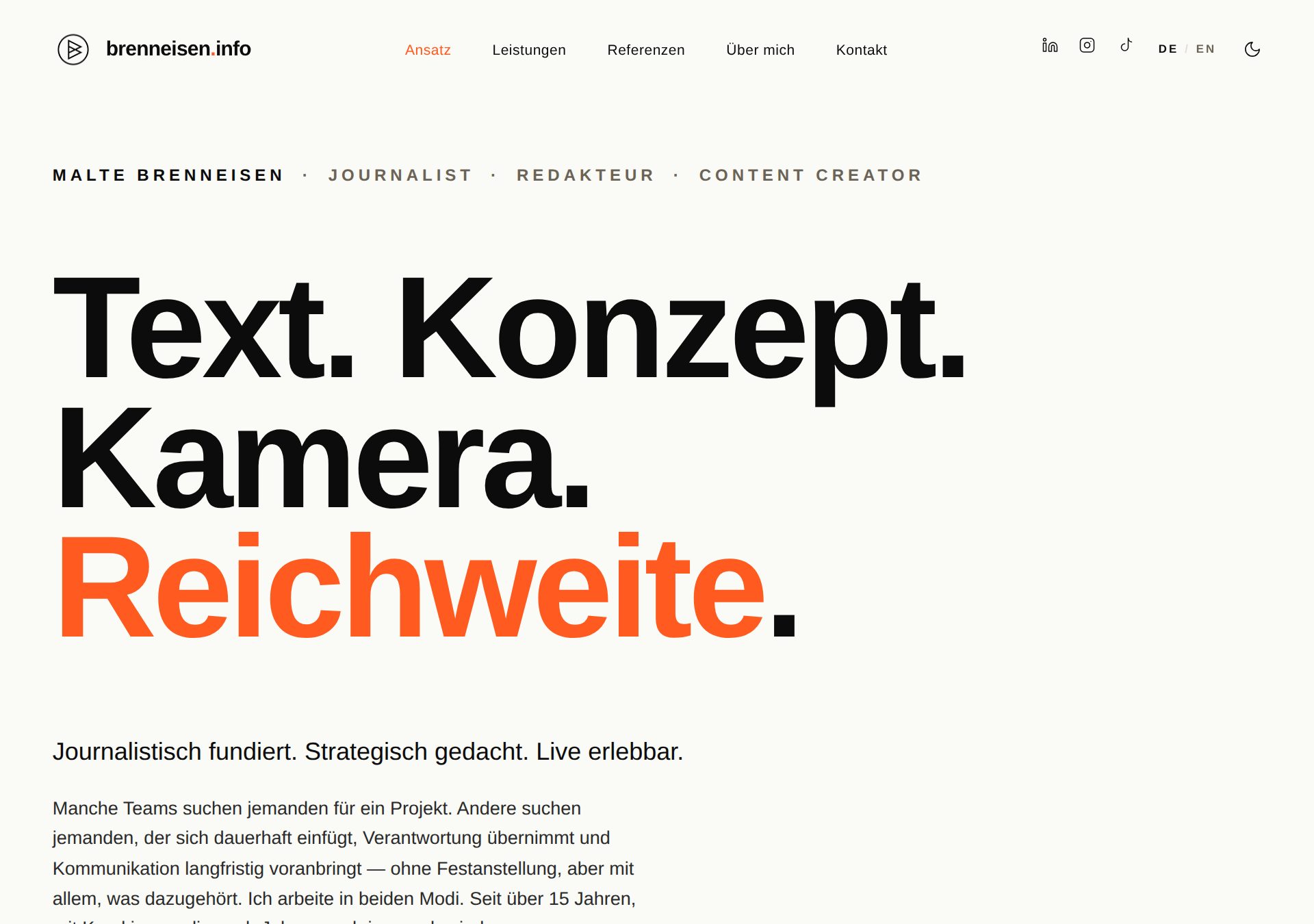Startseite von brenneisen.info